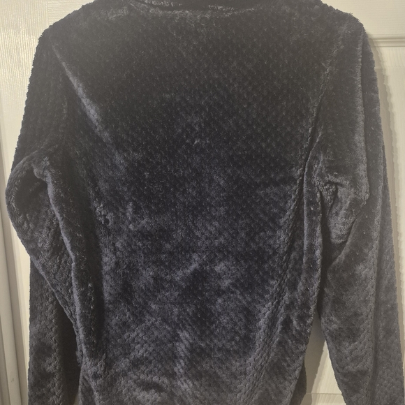 Columbia Navy Blue Fleece Pullover – Women’s Small, Soft Cozy Quarter Zip - Picture 4 of 5